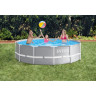 Каркасный бассейн INTEX Prism Frame 26716, Ø366×99 см — фильтр-насос и лестница